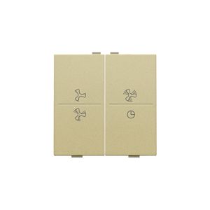 2-voudige toets ventilatoropdruk 0 - 3 RF schakelaar gold