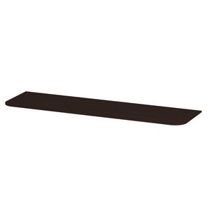 Topplaat fineer tbv afgeronde onderkast 160cm dark veneer