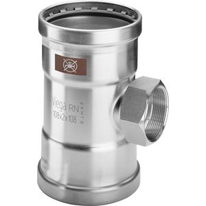 T-koppeling verlopend TEMPONOX persaansluiting RVS 108x3/4"bi.x108mm 1717.2XL