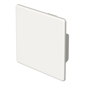 Eindstuk 60x60mm polyvinylchlorid puur wit VVE=10