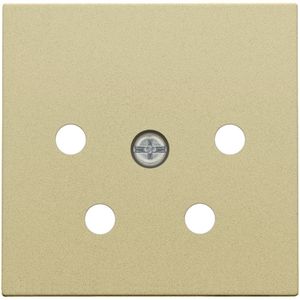 Afwerkingsset 4-polig inbouwcontactdoos PTT gold