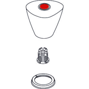 Nimbus II project Eco knop warm chroom