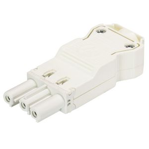 Kabelsteker GST18I3 female wit schroef VVE=50