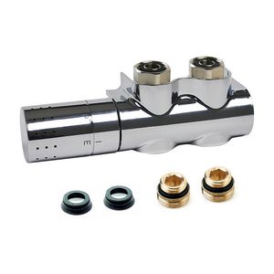 H-onderblok autosar M30x1,5 3/4E design haaks links chroom