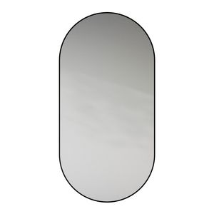 Spiegel Black Line Oval XL black 800x1600mm (horz. en vertic. toepasbaar)