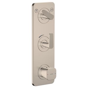 Afbouwdeel termostaat module 380/120 pl v 2 douchefuncties Cubic Cut greep brushed nickel Citterio-C