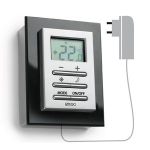Draadloze kamerthermostaat E-Comfort Roundline Eco RF master 230V voeding