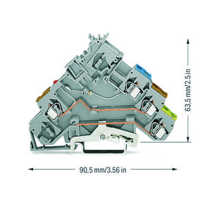 3-draads actuatorklem LED PE-aansl. 280-572/281-434 VVE=50