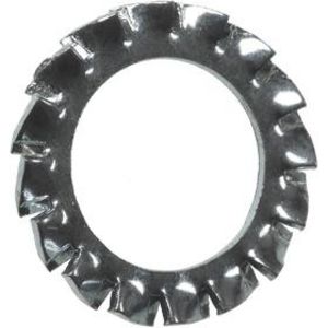 Tandveerring DIN6798A M10 vlak verzinkt (30010001) VVE=1000