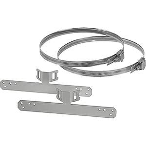 RVS Montageset mast- of paalb. voor EB/DK/KF 25-50