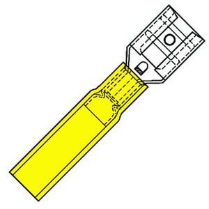 Kist a 50st. Waterdichte fohnvlakstekerh. 6,3x0,8 4,0-6,0mm²