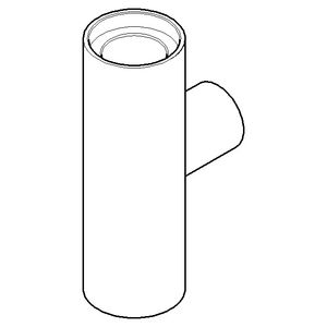 Aansluiting T-stuk 25x75mm Champagne (22kt Goud)