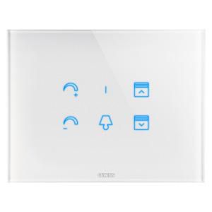ICE TOUCH PLAAT-VAN GLAS-UITWISSELBARE SYMBOLEN-WIT-