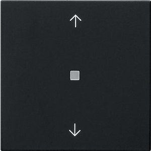 RF Multi bedieningselement-opzetstuk 1-voudig pijlen KNX System 55 zwart m