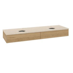 Wastafelonderkast Antao 1600x190x500mm Honey Oak K17053HN
