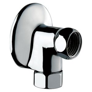 Muurplaatkoppeling chroom MF1/2" + moer Ø14 set 2st.