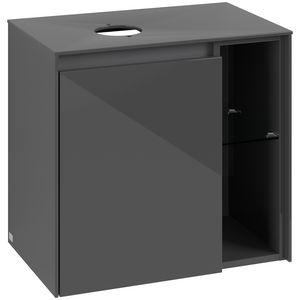Wastafelonderkast Collaro 600x548x380mm Glossy Grey C15200FP