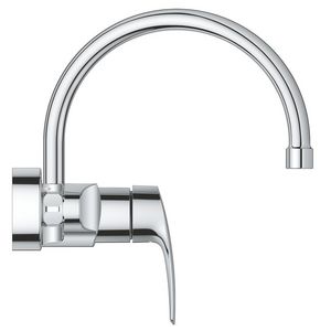 Eurosmart keukenmengkraan hoge uitloop wand sprong 245mm (prof)
