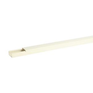 Lengte a 3m. Leidingkanaal F25 Koker+deksel creme VVE=25