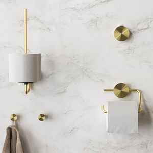 Closetrolhouder enkel zonder klep Gold OPAL