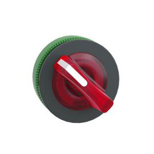 Kop keuzeschakelaar 2 pos Rood Blijft in stand Verlicht XB5