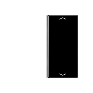 Tastafdekking A/AS 2-voudig pijl compleet zwart KNX