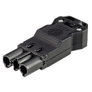 Kabelsteker GST18I3 male zwart schroef 92.932.5053.1 VVE=50