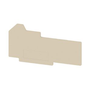 Afsluit- eindplaat d.beige h:81.45mm b:1.5mm V- VVE=50