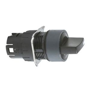 Kop voor keuzeschakelaar 2 standen Ø16mm Zwart