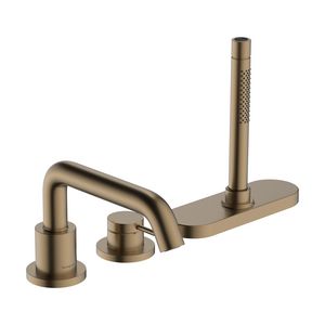 Tecturis S 3-gats 1-hendel badrandkraan en slangbox Brushed Bronze