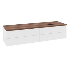 Wastafelonderkast Antao 1600x360x500mm White Matt Lacquer L27012MT