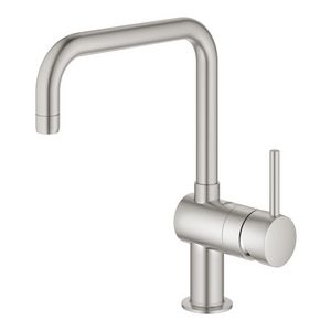 Minta keukenmengkraan supersteel (rvs look) draaibare u-uitl.223mm