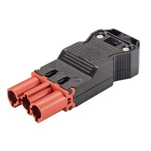 Kabelsteker GST18I3 male tomatenrood schroef VVE=50