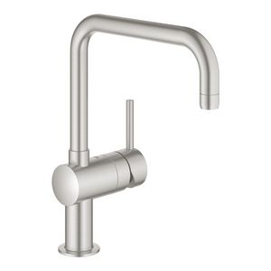 Minta keukenmengkraan supersteel (rvs look) draaibare u-uitl.223mm