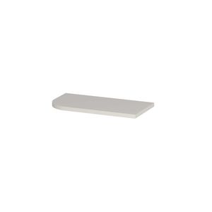 Topplaat gelakt tbv fonteinonderkast links afgerond model 40cm mat wit