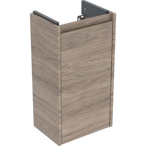 Onderkast voor fontein 1 deur: 32.4x60.6x23cm Breedte wastafel=36cm walnoot hickory / Melamine houtstructuur
