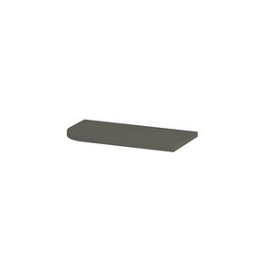 Topplaat gelakt tbv fonteinonderkast links afgerond model 40cm mat beton groen