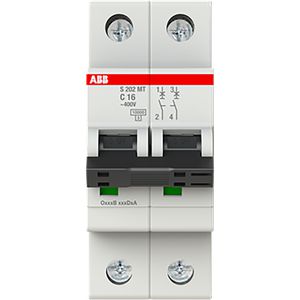 Automaat S200MT 2P C-karakteristiek 16A 10kA Tractie