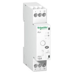 iTL+-Impulsrelais-1P+N-1NO-16A-Spoel 230 VAC 50Hz