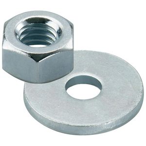 Moer & Onderlegring M16 RVS VVE=20