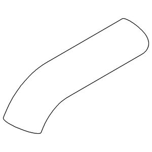 Uitloop 130mm chr gebors.