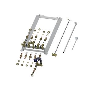 Montageframe voor dubbel solo uitvoering (incl. leidingset)