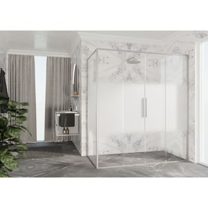 Schuifdeur RIGA 2A 1160-1190x2000mm Rose-1 motief profiel matchroom