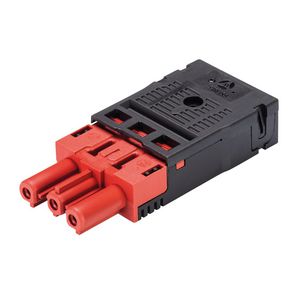 Kabelsteker GST18I3 female tomatenrood veerklem VVE=50