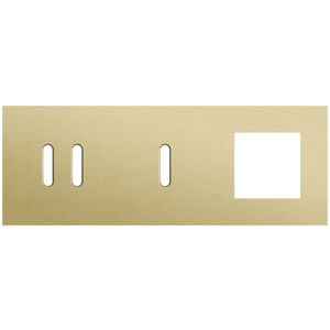 Afdekplaat 3-voud horiz. 71mm centerafst. 227-56721