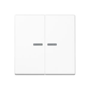 Tastafdekking 2voudig A500 alpinwit KNX RF