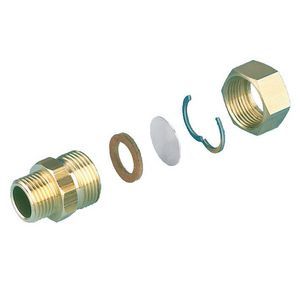Kopp.set draadaansl DN25 1.1/4x1 SOLARFLEX EASY-DRILL