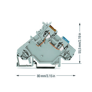 2-draads initiatorvoedingsklem +gekl. invoer 2,5mm² g VVE=10