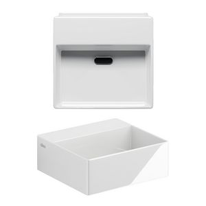 New Flush 1 fontein, wit keramiek, inclu