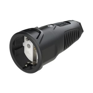 Koppelcontactstop randaarde Taurus2 zwa/zwa rubber VVE=20